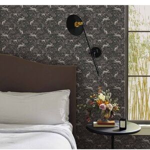 Rifle Paper Co. Fable print in Black and White Wallpaper